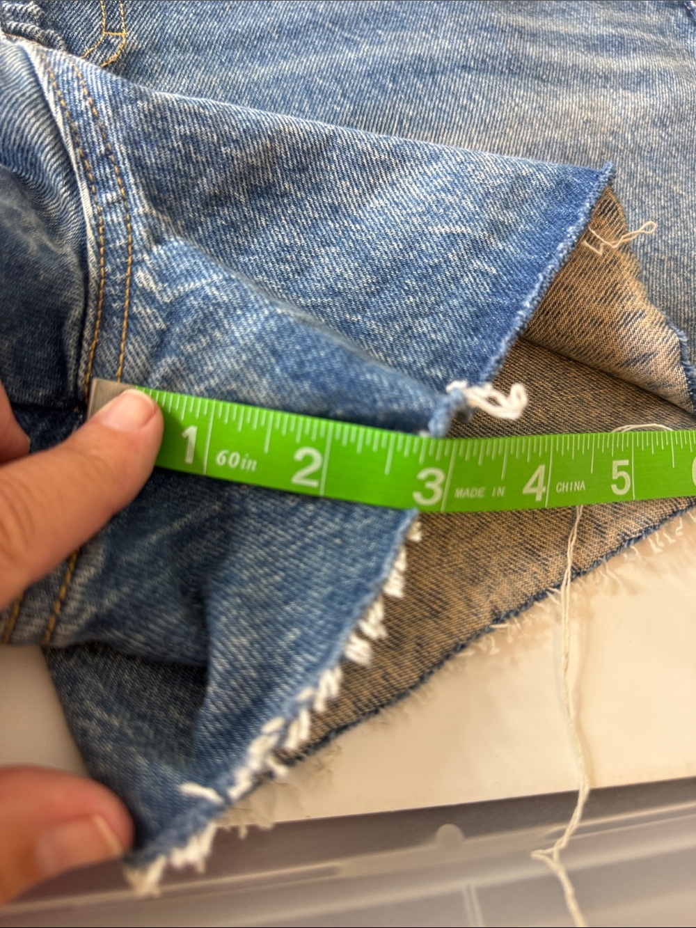 Universal Thread Denim Shortalls Distressed Large - Picture 10 of 13